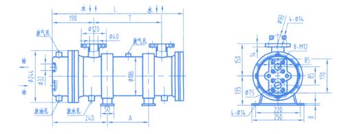 4LQF3W型冷却器示意图